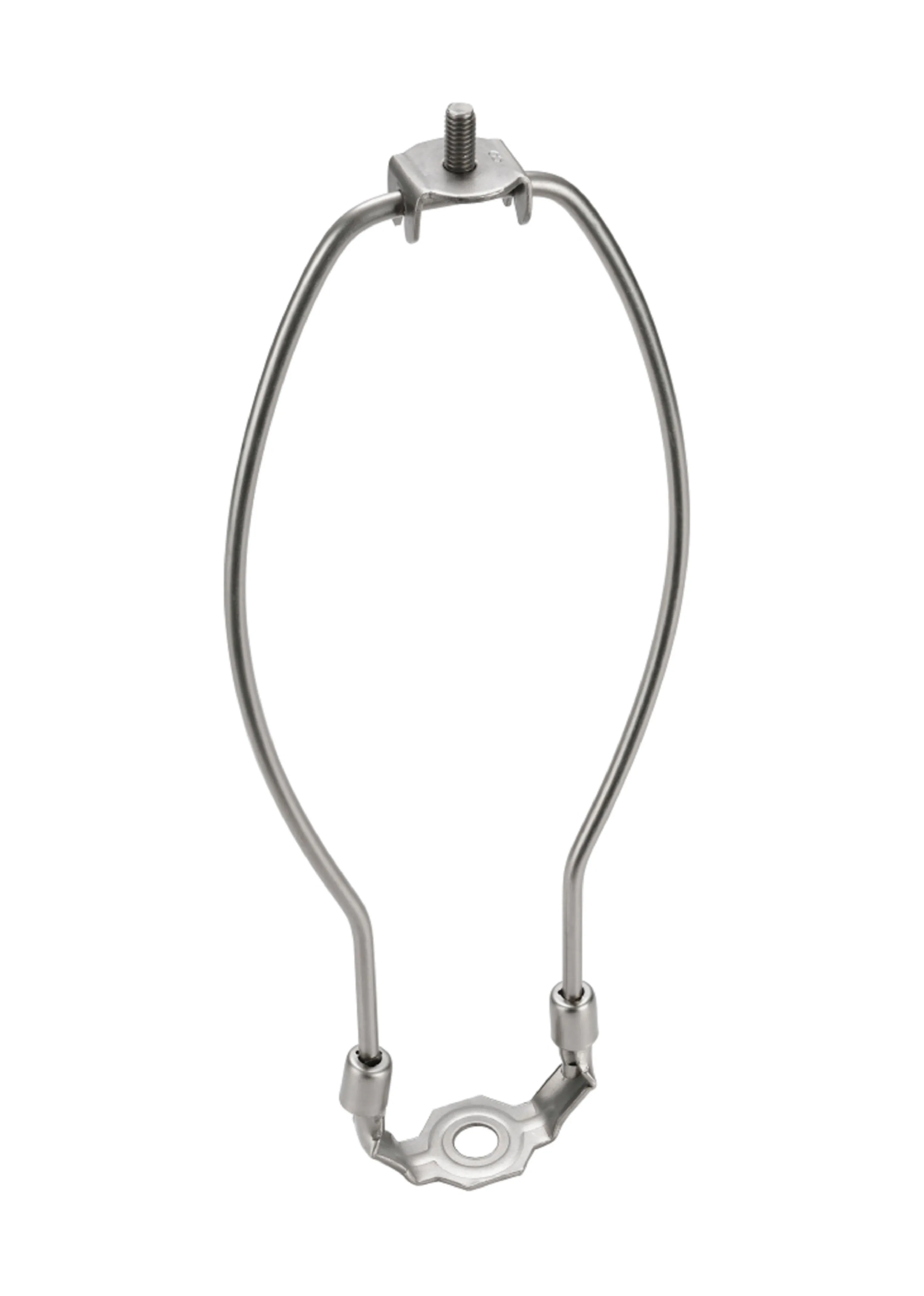 # 20007-22 10" Heavy Duty Lamp Harp with Saddle in Satin Nickel Finish, 2 Pack