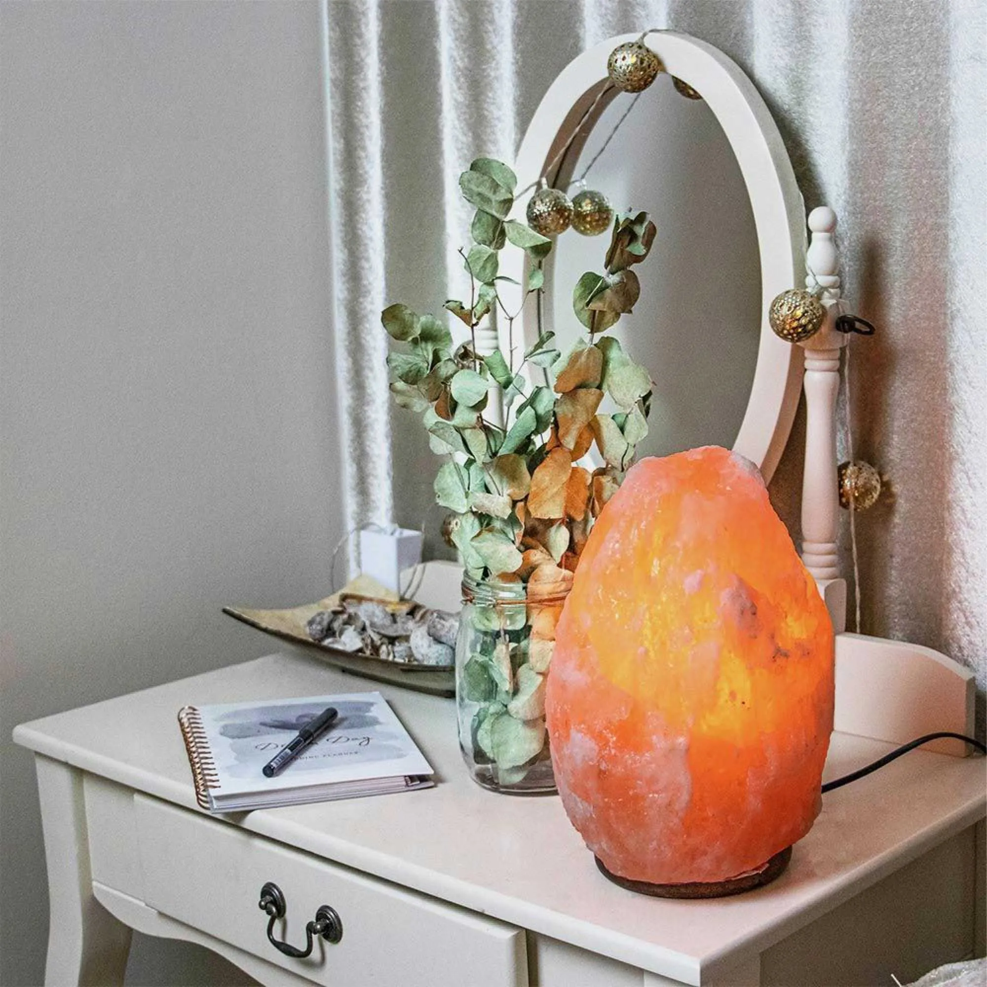 12V 12W 1-2 kg Himalayan Pink Salt Lamp | Natural Rock Crystal Light with On/Off Switch
