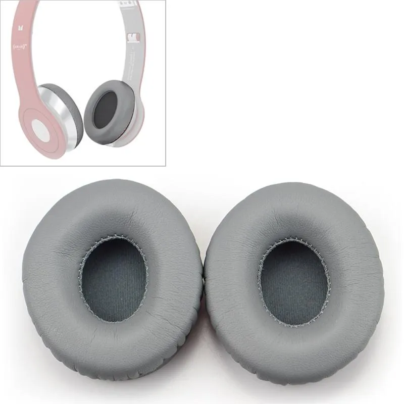 2-pack Leather Cover and Sponge Earmuffs for Beats Solo Hd / 1.0 Headphones