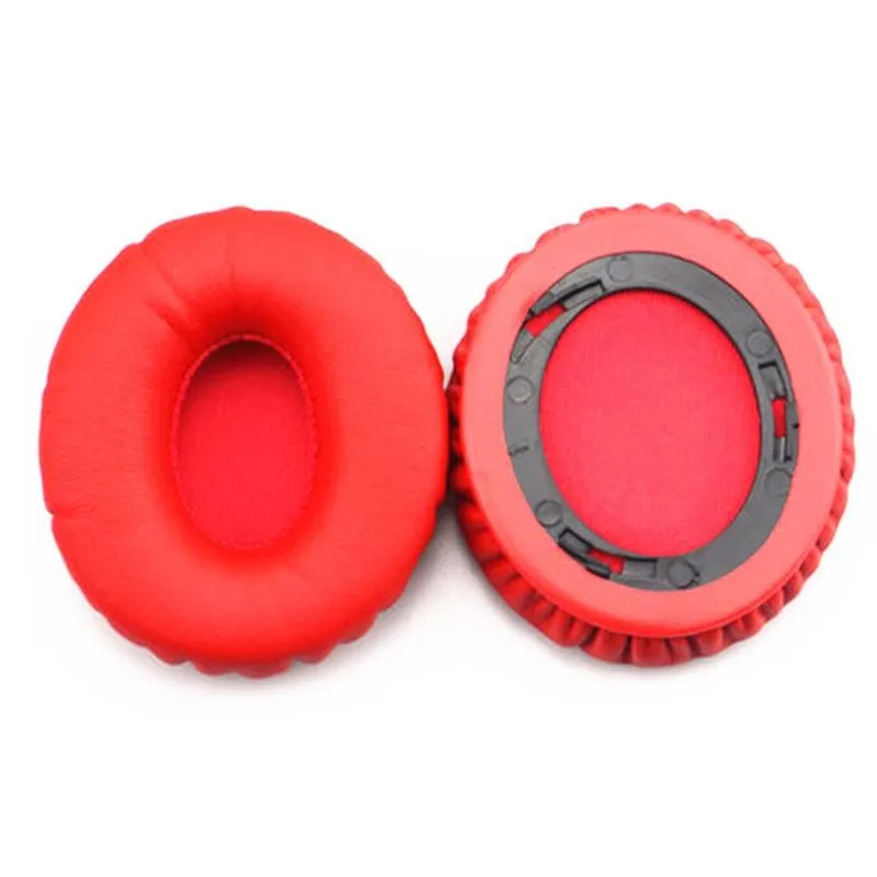 2-pack Leather Cover and Sponge Earmuffs for Beats Solo Hd / 1.0 Headphones