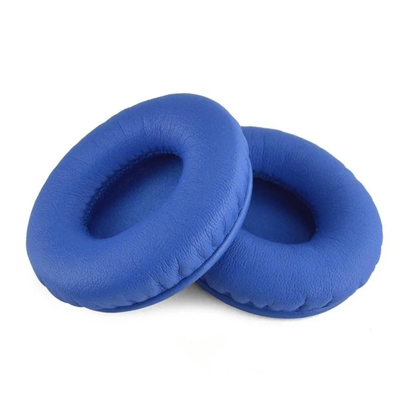 2-pack Leather Cover and Sponge Earmuffs for Beats Solo Hd / 1.0 Headphones