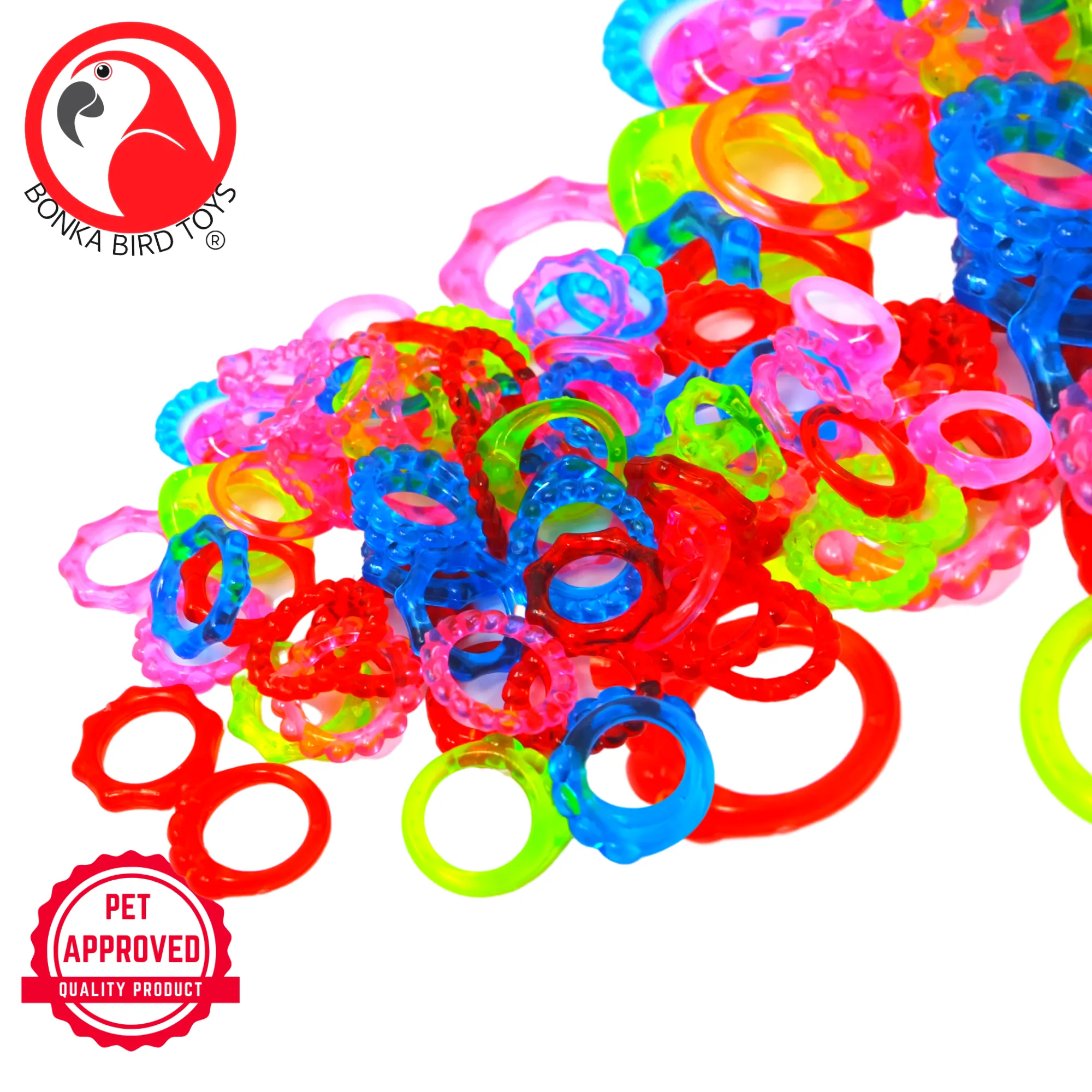 2954 Pk72 Tiny Crystal Rings