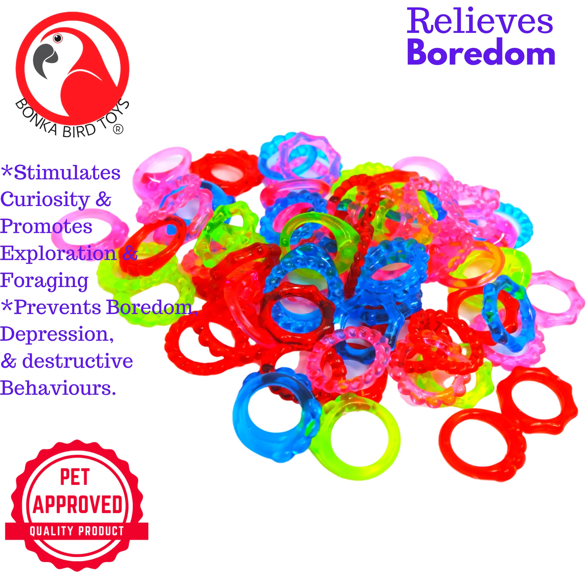 2954 Pk72 Tiny Crystal Rings