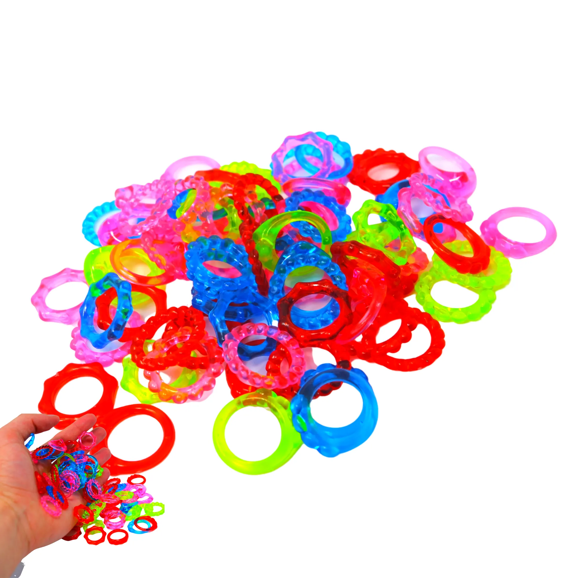 2954 Pk72 Tiny Crystal Rings