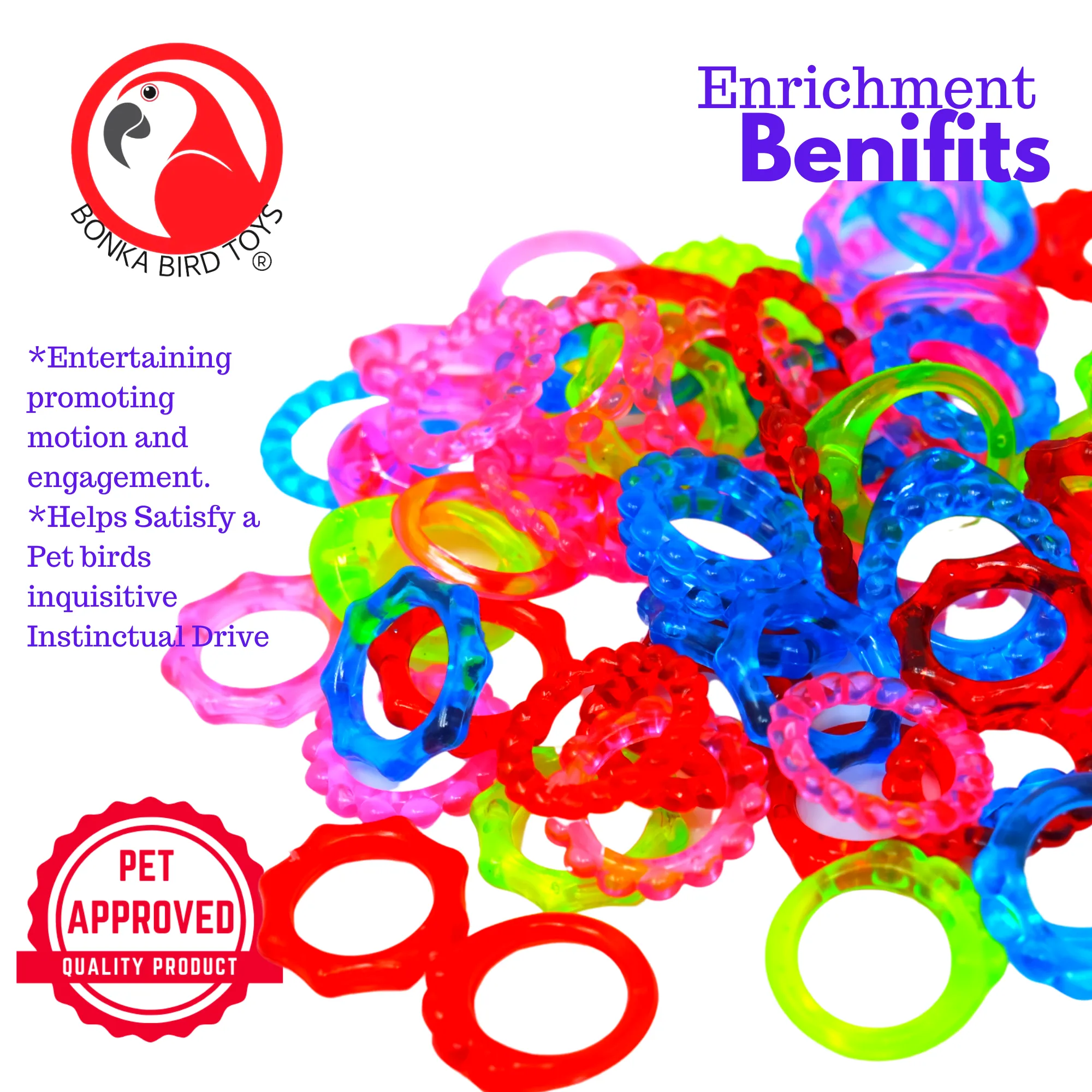 2954 Pk72 Tiny Crystal Rings