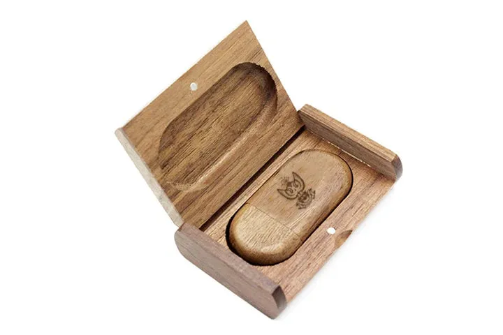 33rd Degree Scottish Rite USB Flash Drives - Wings Up Various Wood Colors