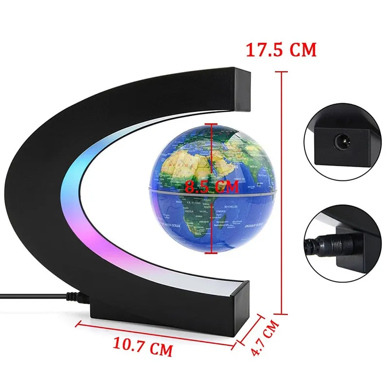 3D Earth LED Night Light Moon Magnetic Levitation Lights Bedroom Decor Table Lamps Christmas Gift Room Desktop Decorative Lamp
