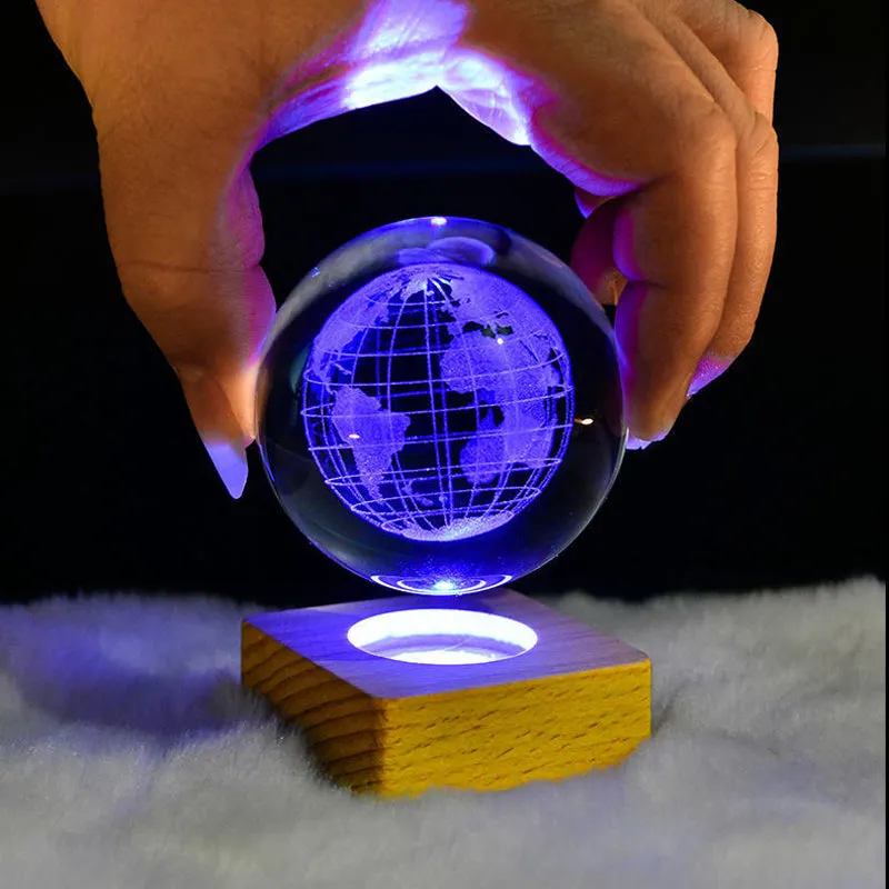 3D Melkweg Crystal Ball nacht licht decoratie lamp