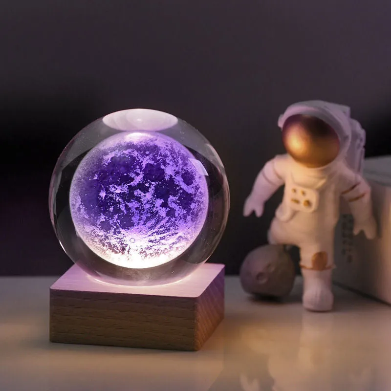 3D Melkweg Crystal Ball nacht licht decoratie lamp
