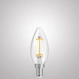 4W Candle LED Bulb E12 Clear in Natural White