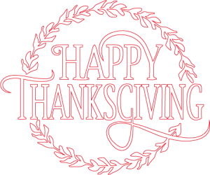 A Thankful Gathering: Laser-Engraved Thanksgiving