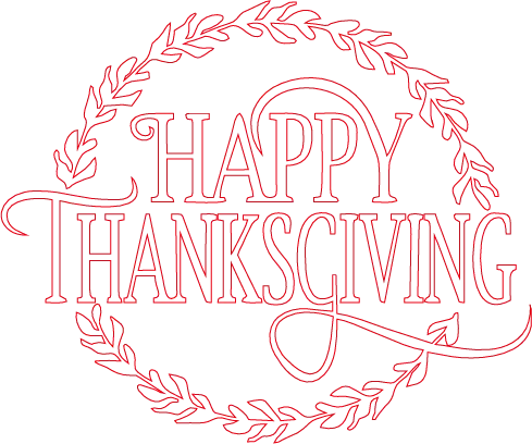 A Thankful Gathering: Laser-Engraved Thanksgiving