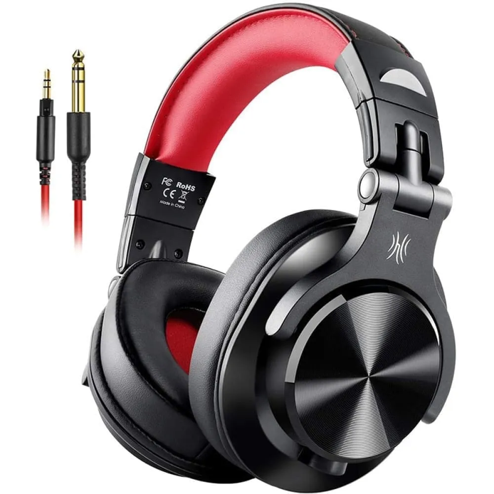 A71 Wired Over Ear Headphone with Mic Studio Dj Headphones Professional
