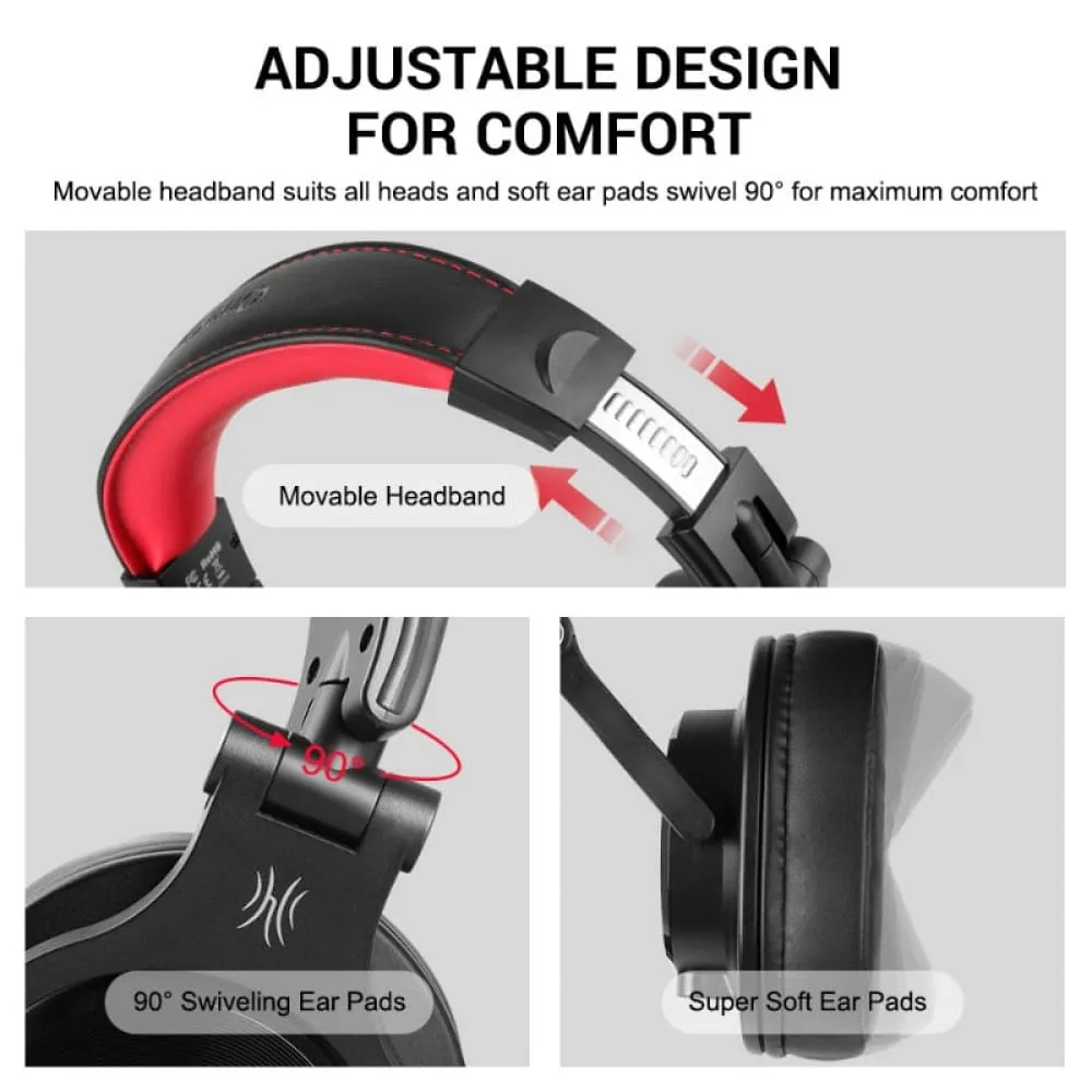 A71 Wired Over Ear Headphone with Mic Studio Dj Headphones Professional