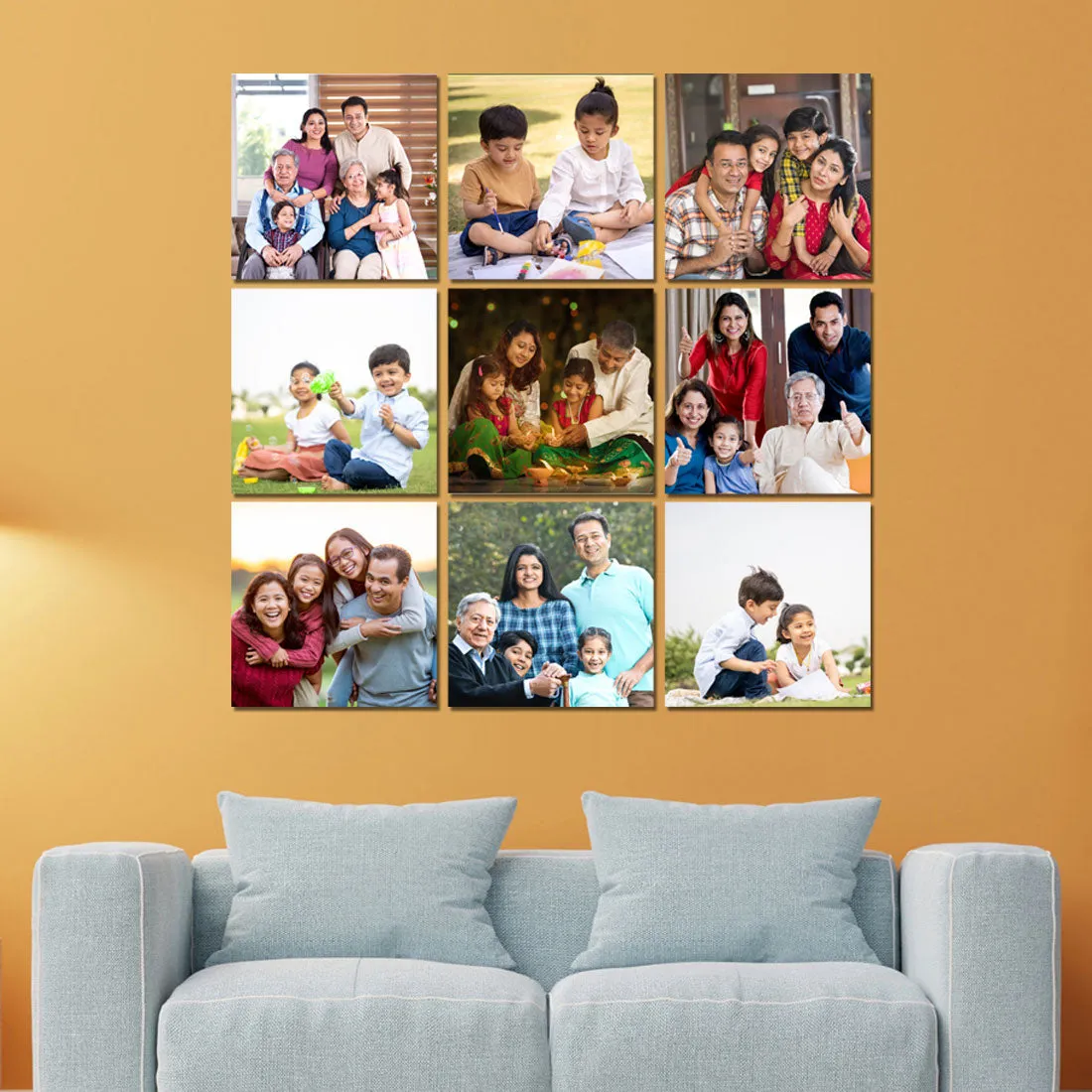 Acrylic Photo Frames Collage Prints for Home: With Two Way Tape
