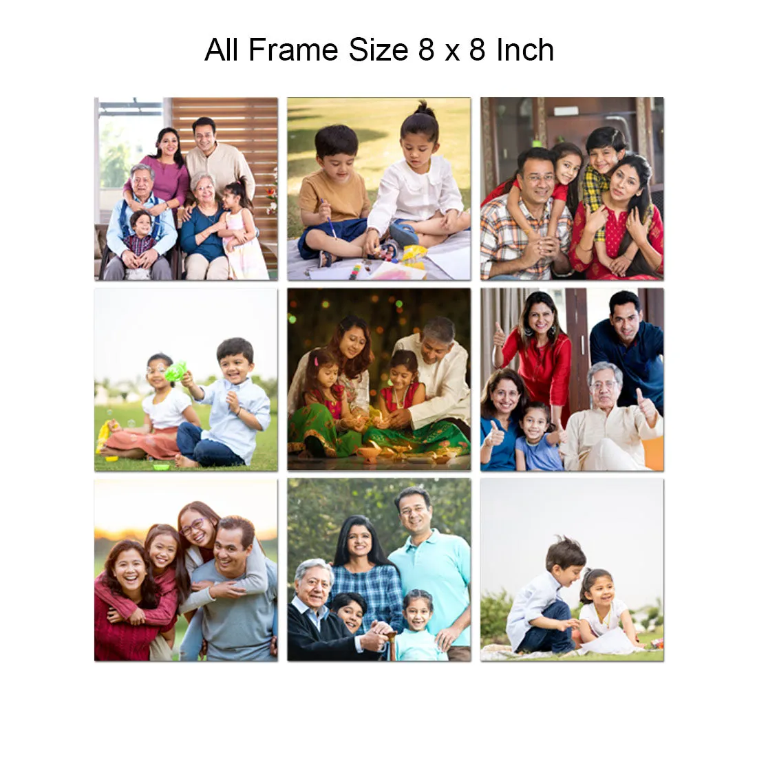 Acrylic Photo Frames Collage Prints for Home: With Two Way Tape