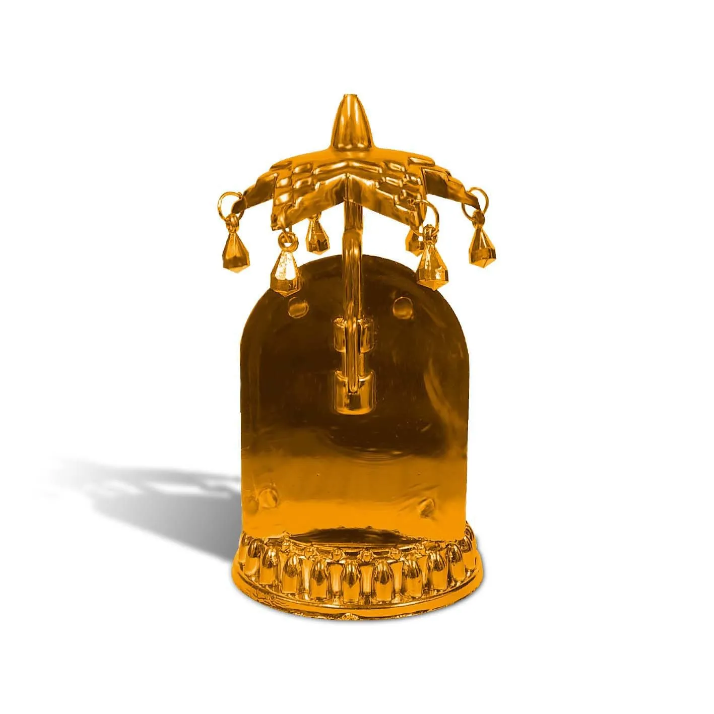 ADHVIK HHRI0476-01 Lord Hanuman/bajrangali Bali Neem Karoli Baba Ashirwad Posture with Charan Paduka and Umbrella Chhatra God Idol, Car Dashboard/Office Desk/Table/Home Decor