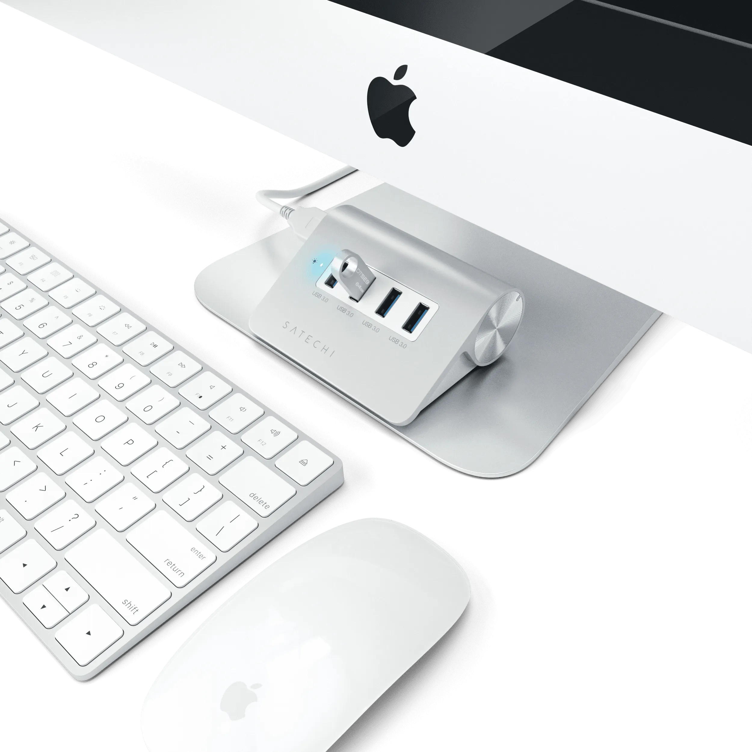 Aluminum 4 Port USB 3.0 Hub V.2