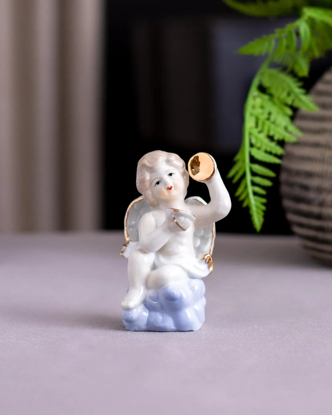 'Angelic Musician' Fine Porcelain Figurine - Set of 2