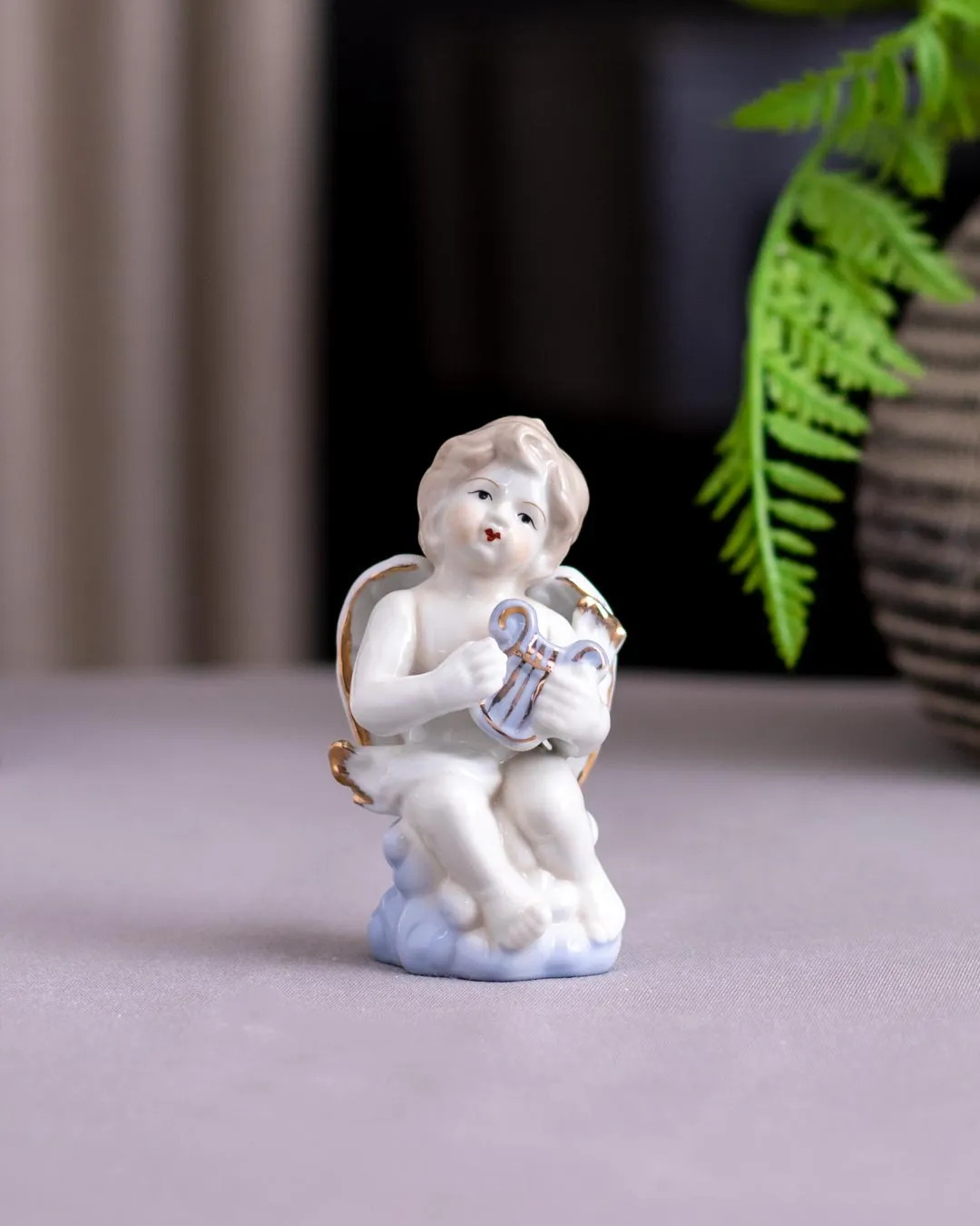 'Angelic Musician' Fine Porcelain Figurine - Set of 2
