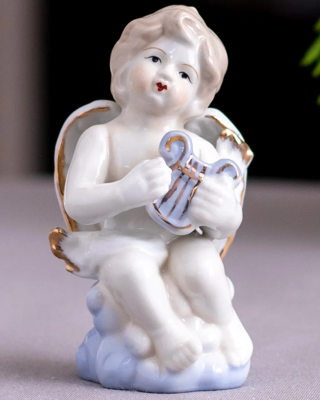 'Angelic Musician' Fine Porcelain Figurine - Set of 2