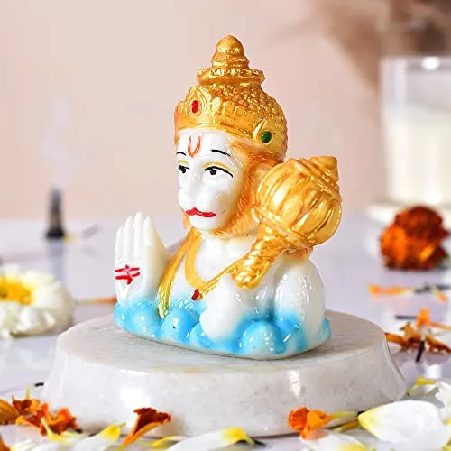 ascension Rakhi Gift Combo Rakhi with Hanuman Ji Idol for Gift Rakshabandhan Gift for Bhaiya Bhabhi Hanuman ji Showpiece with Rakhi Rakhi Gifts for Brother and Bhabhi