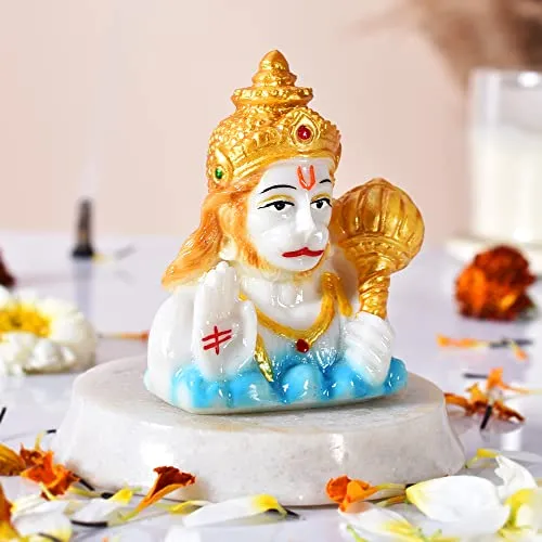 ascension Rakhi Gift Combo Rakhi with Hanuman Ji Idol for Gift Rakshabandhan Gift for Bhaiya Bhabhi Hanuman ji Showpiece with Rakhi Rakhi Gifts for Brother and Bhabhi
