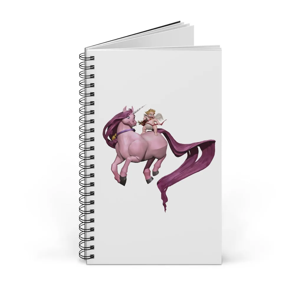 Baby Cupid and Horse Spiral Journal (EU)