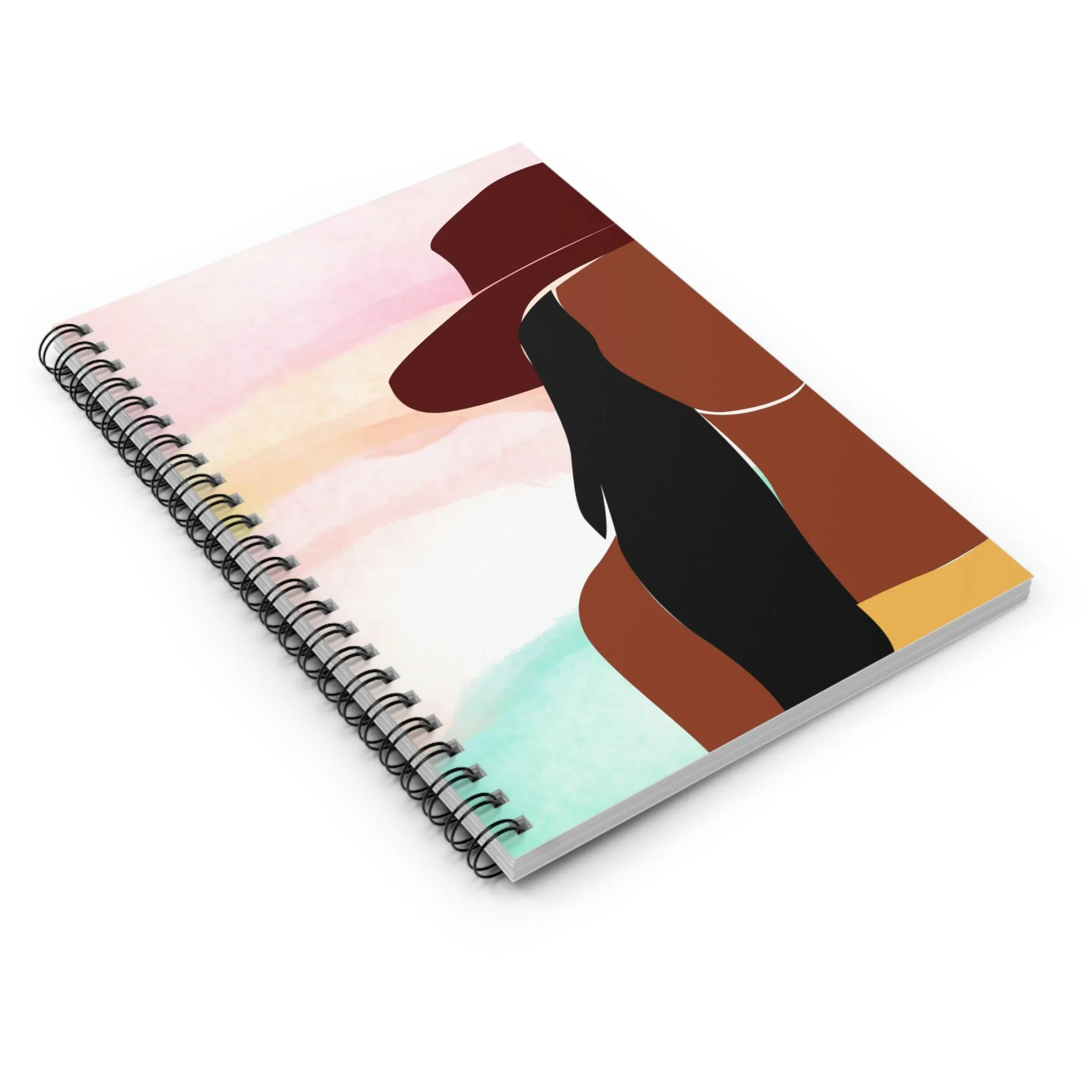 Black Goddess - Spiral Notebook - Ruled Line