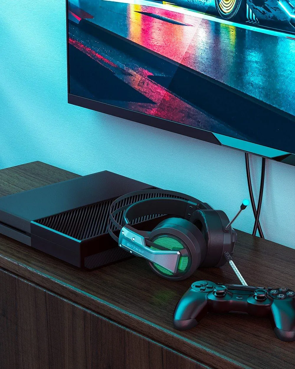 BlitzWolf BW-GH1 Noise Isolating Gaming Wired Headphones with Microphone