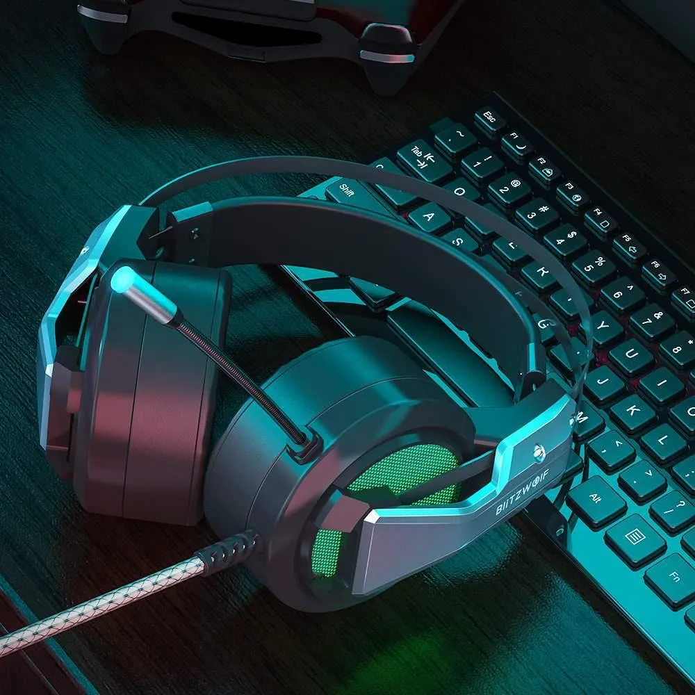 BlitzWolf BW-GH1 Noise Isolating Gaming Wired Headphones with Microphone