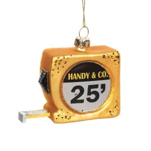 Blown Glass Measuring Tape Ornament
