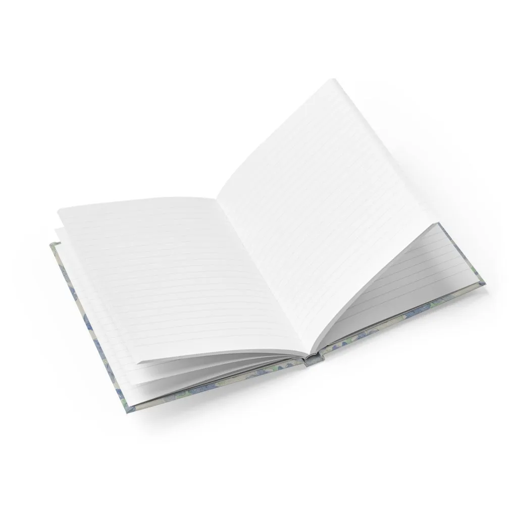 Blu&White Watercolor Floral Journal