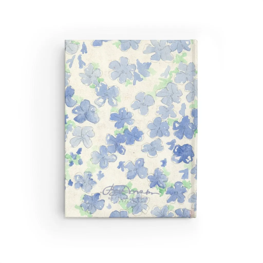 Blu&White Watercolor Floral Journal
