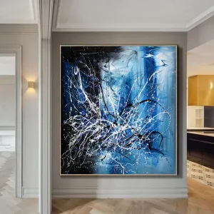 Blue Wall Art Thanks Giving Decoration Wall Art Home Decor for living room Paintings on Canvas - Blue Dreams