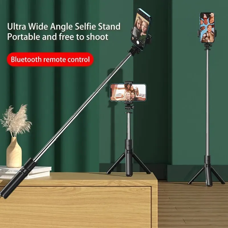 Bluetooth Wireless Selfie Stick Mini Tripod Extendable Monopod Remote Shutter
