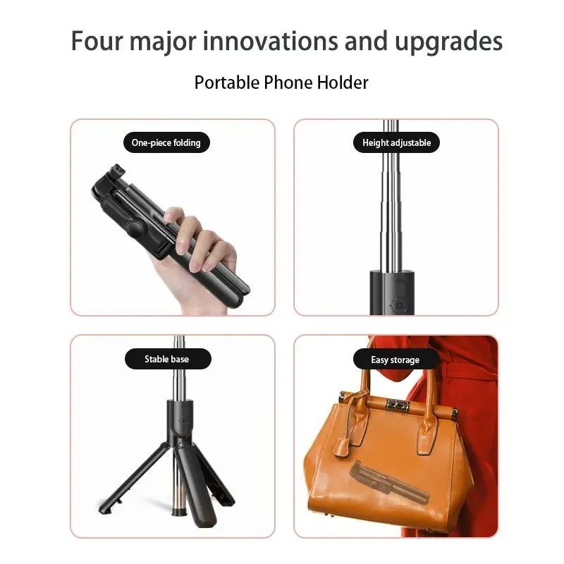 Bluetooth Wireless Selfie Stick Mini Tripod Extendable Monopod Remote Shutter