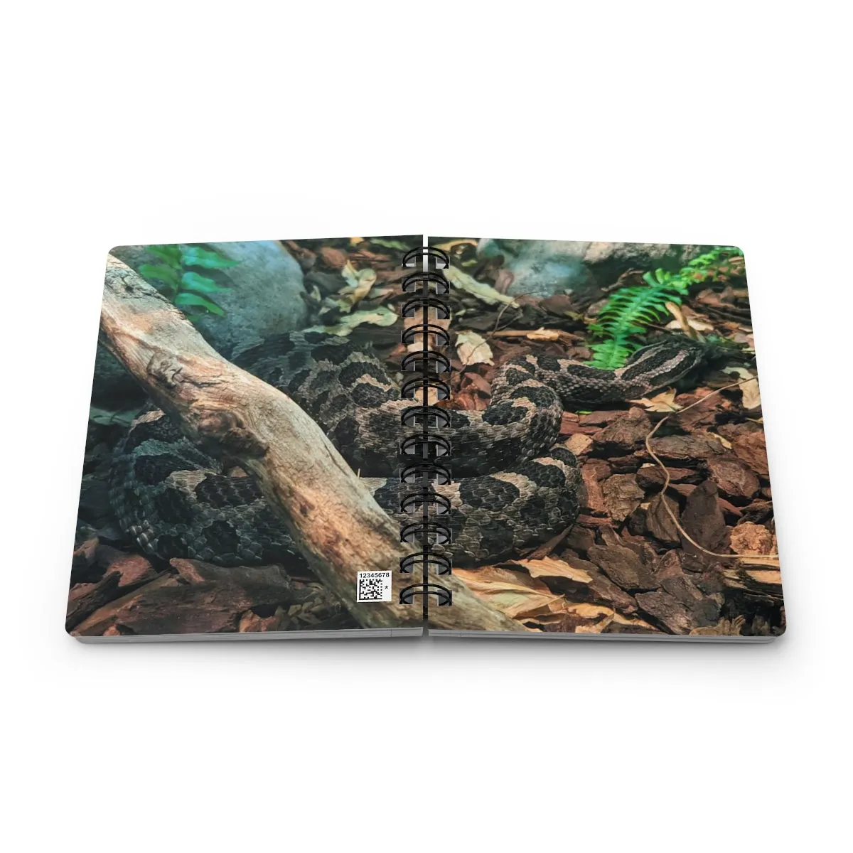 Brown and Black Snake Spiral Bound Journal