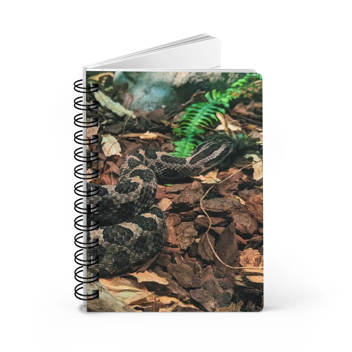 Brown and Black Snake Spiral Bound Journal