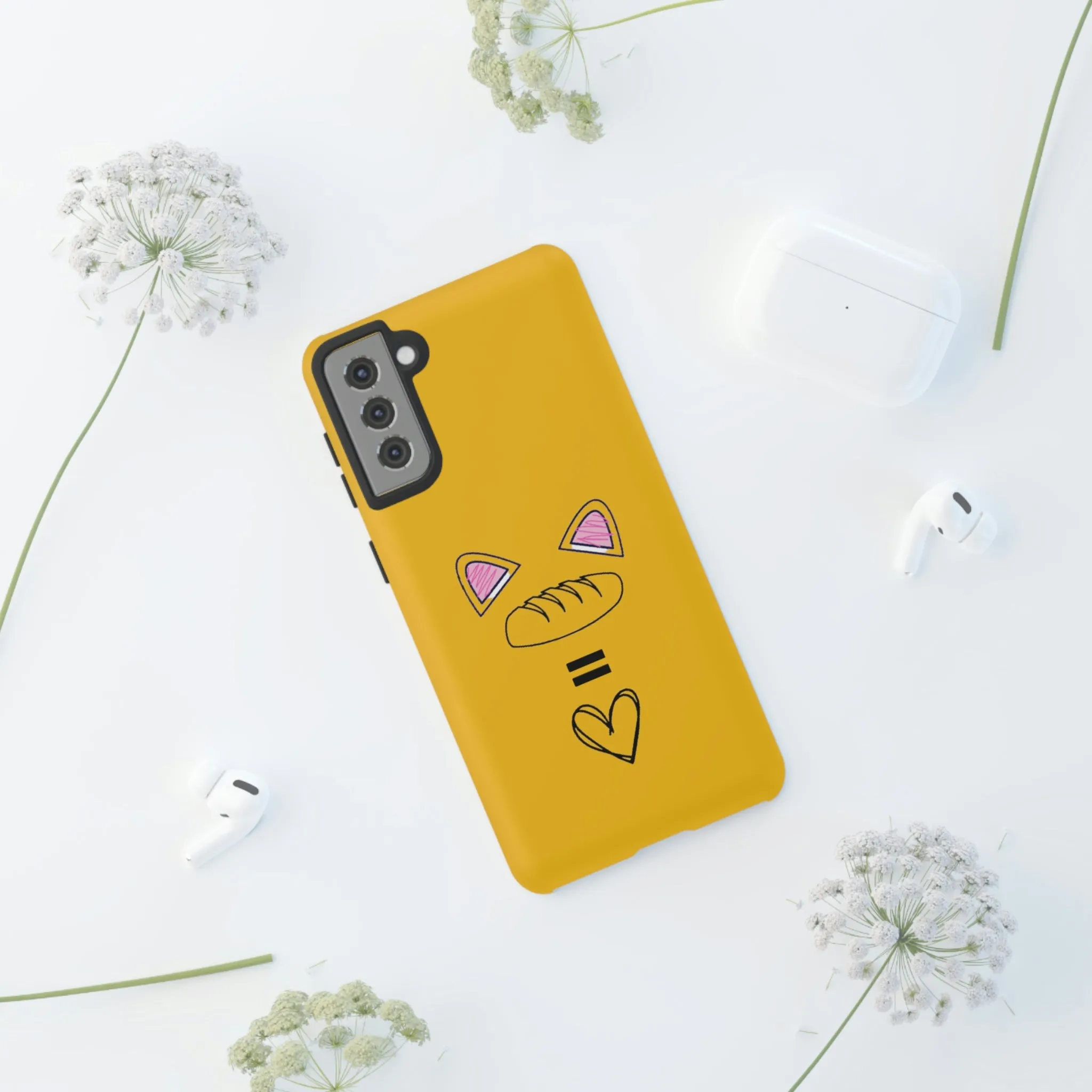 cat loaf yellow tough case
