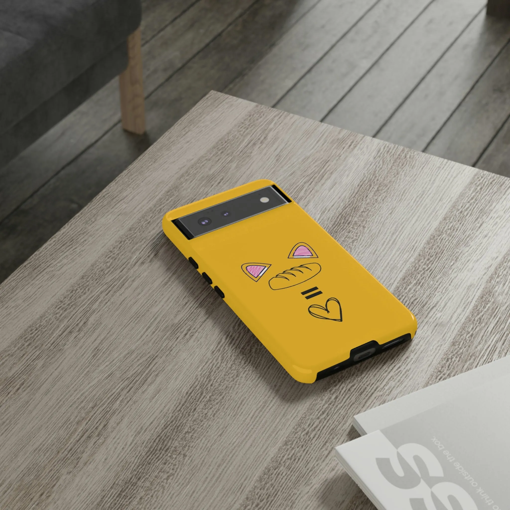cat loaf yellow tough case