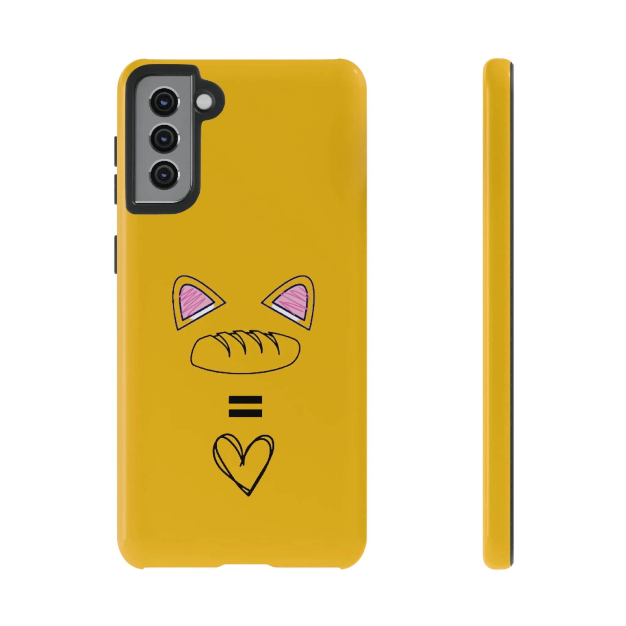 cat loaf yellow tough case