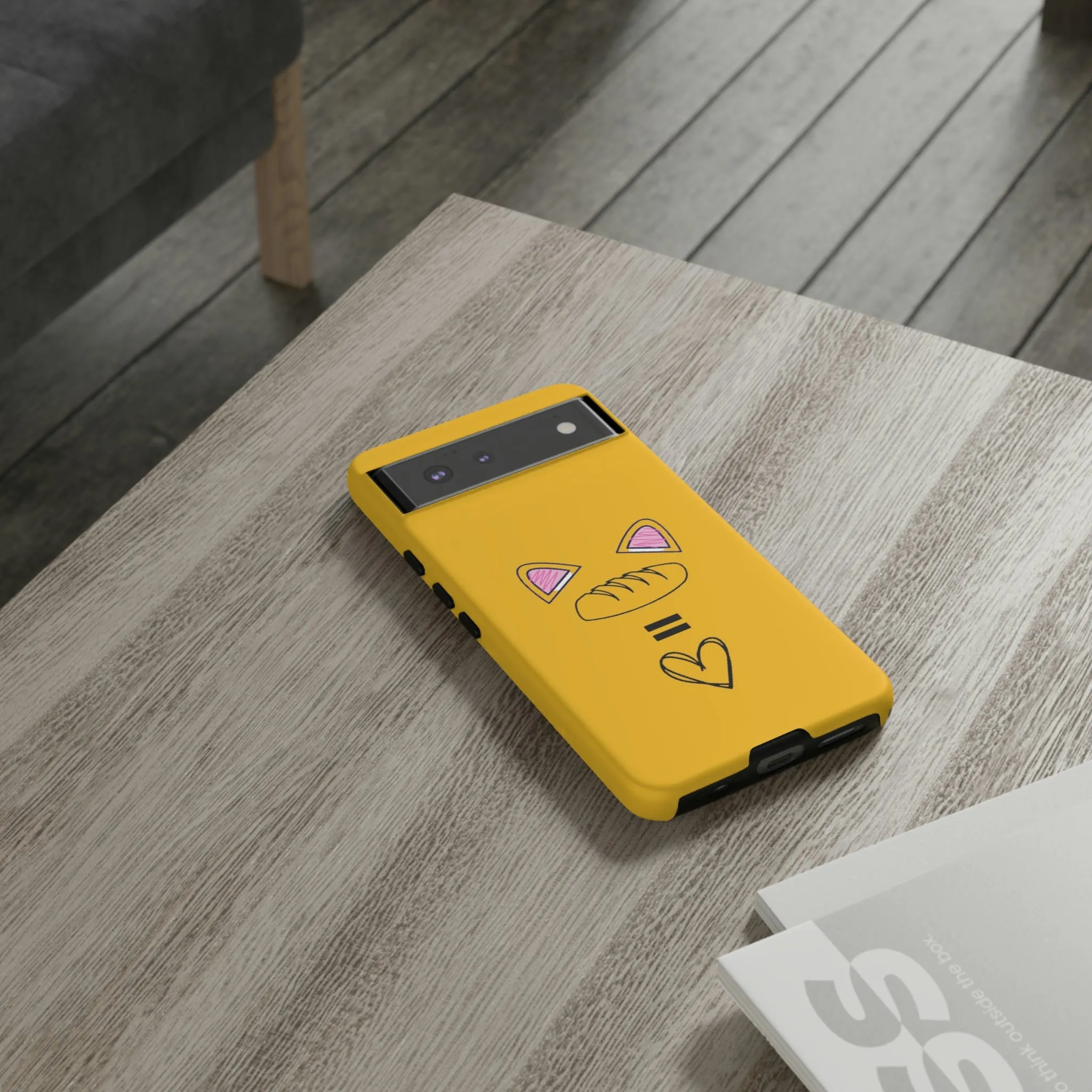 cat loaf yellow tough case
