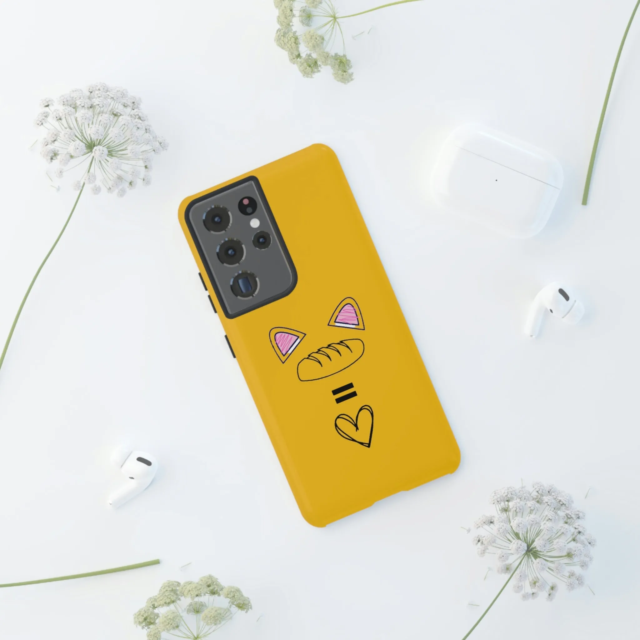 cat loaf yellow tough case