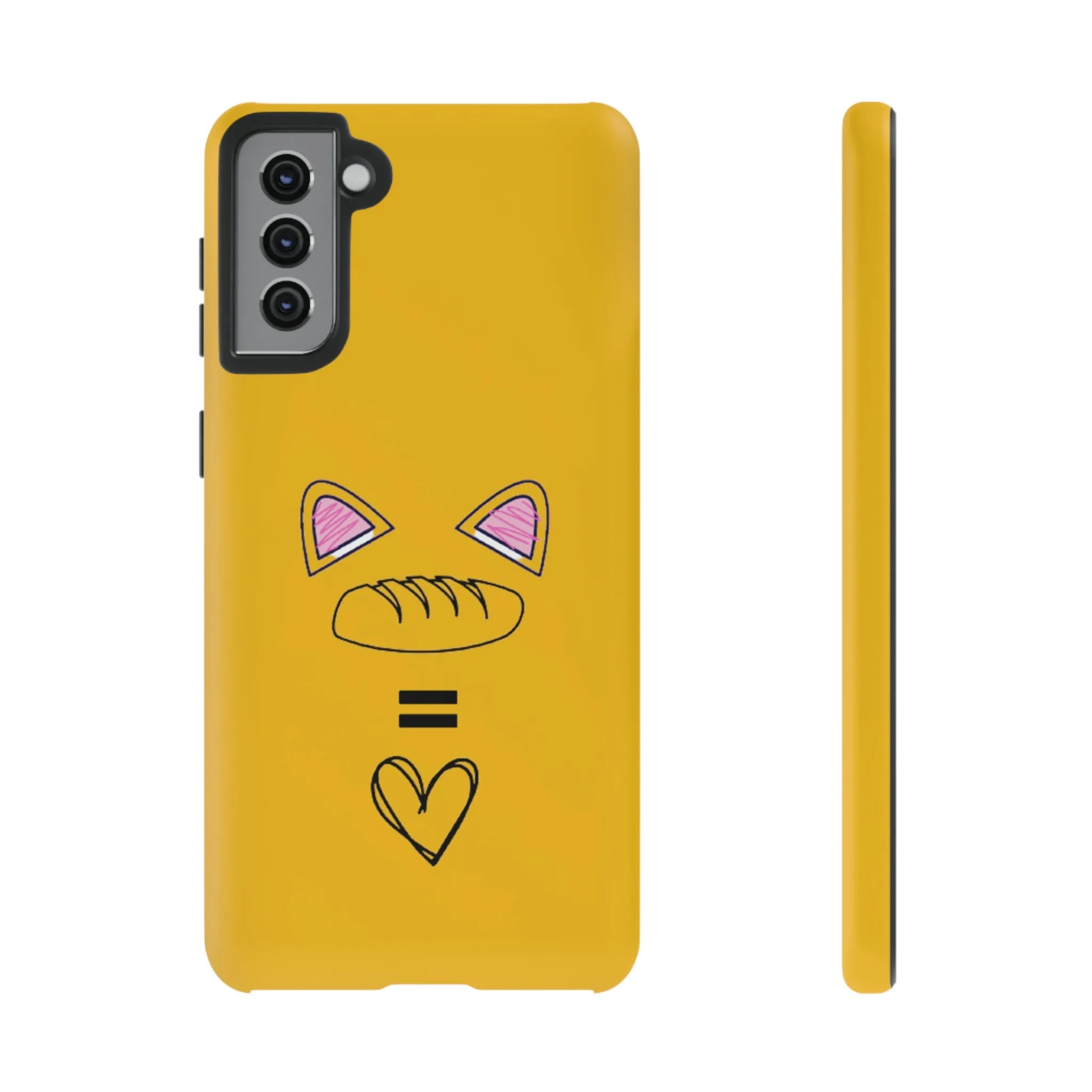 cat loaf yellow tough case