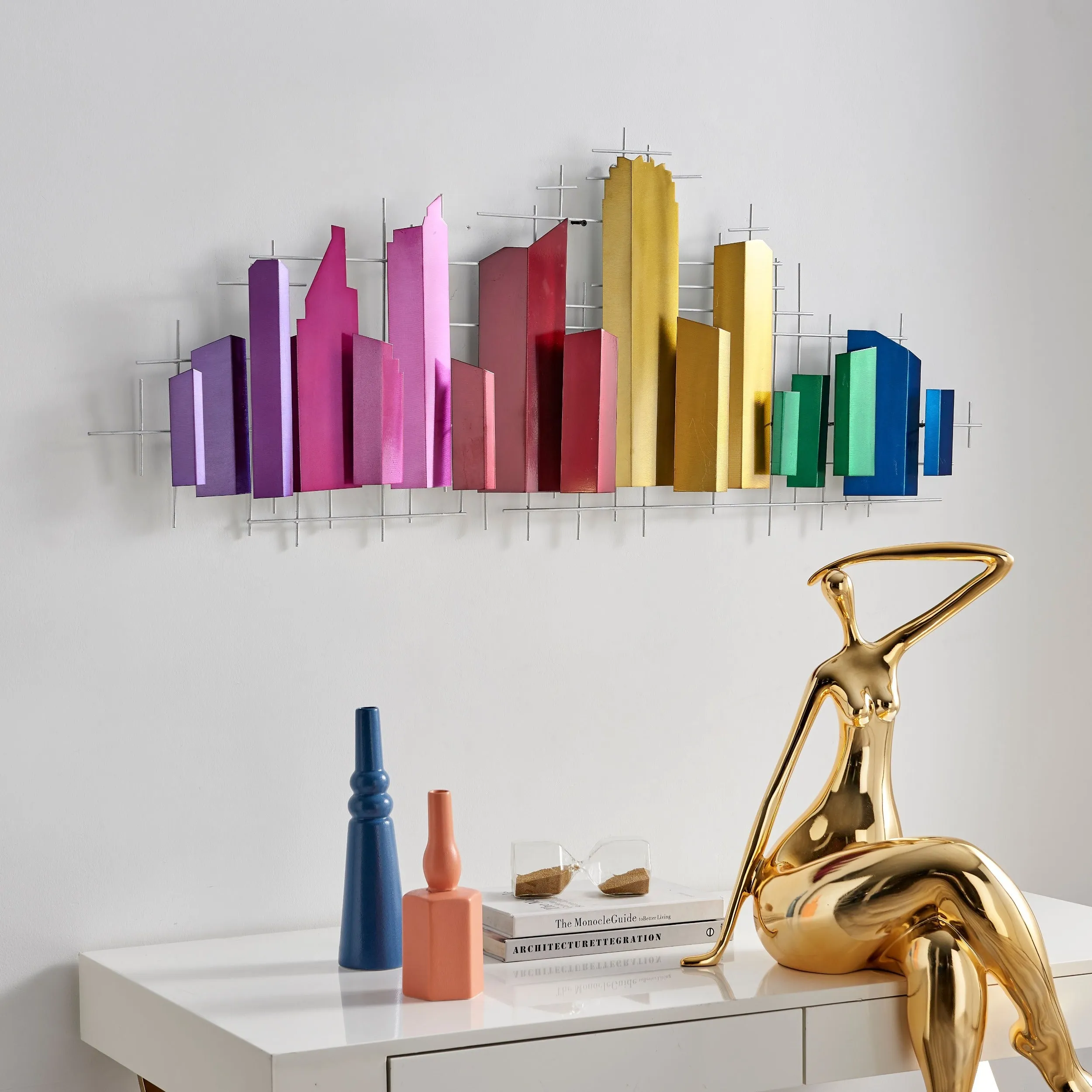 Cityscape Wall Art // Multicolor