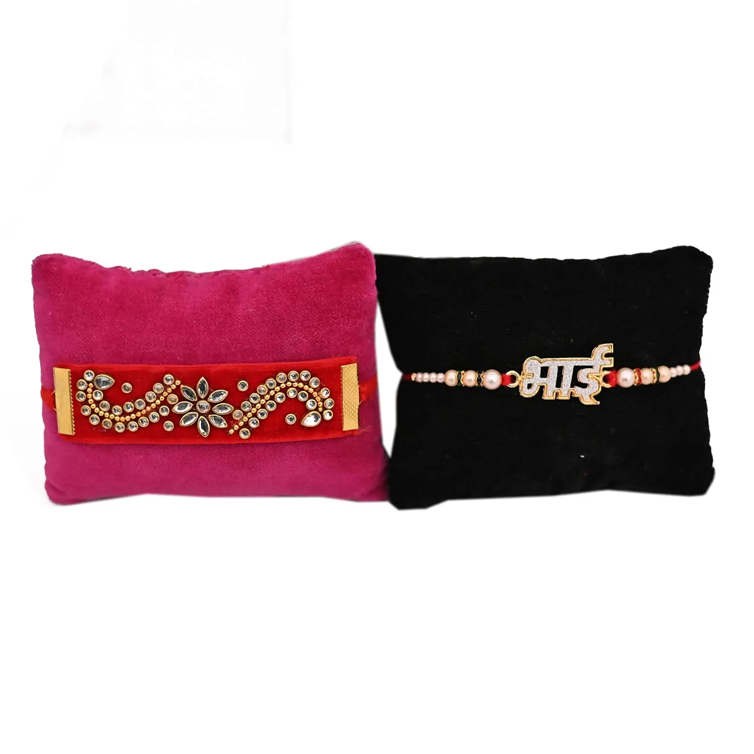 Collectible India Rakhi for Brother with Gift Combo Rakshabandhan Gift - Rakhi for Brother - Baby Krishna Idols Statue, Greeting Card Home Decoration Items (M1- Family Combo)