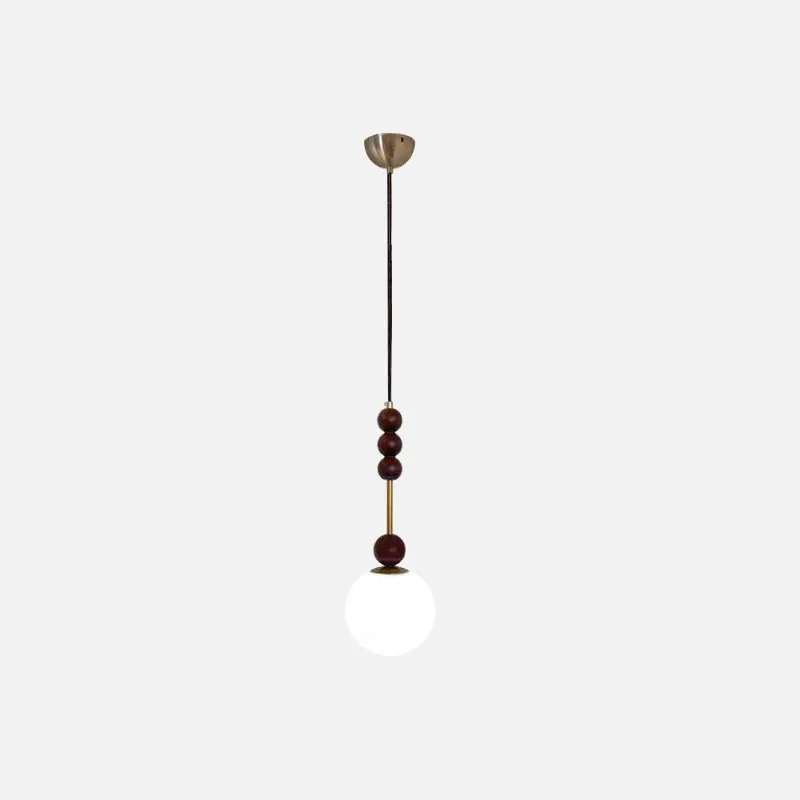 Colonia Vintage Wood and Glass Globe Lamps