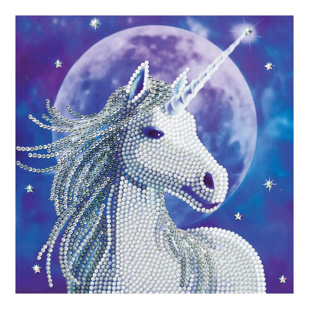 Craft Buddy DIY Crystal Art Card Kit - Starlight Unicorn