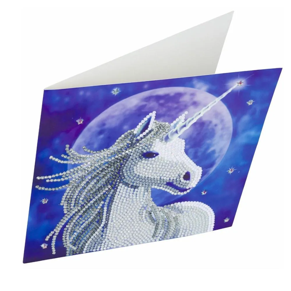 Craft Buddy DIY Crystal Art Card Kit - Starlight Unicorn